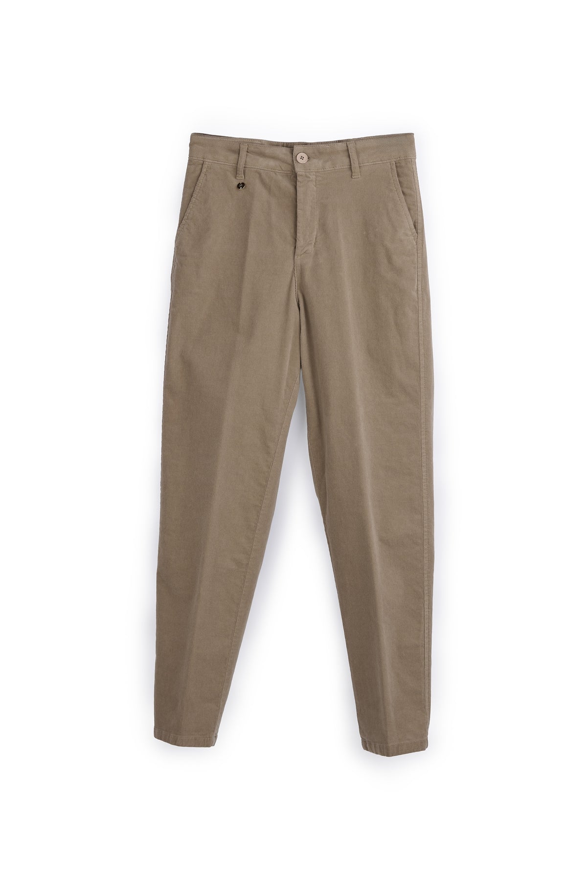 Pantalone Donna Lungo in Cotone, Modello Chino con Passanti in Vita, Pantaloni Eleganti Casual Donna, vestibilità Confortevole, Made in Italy.