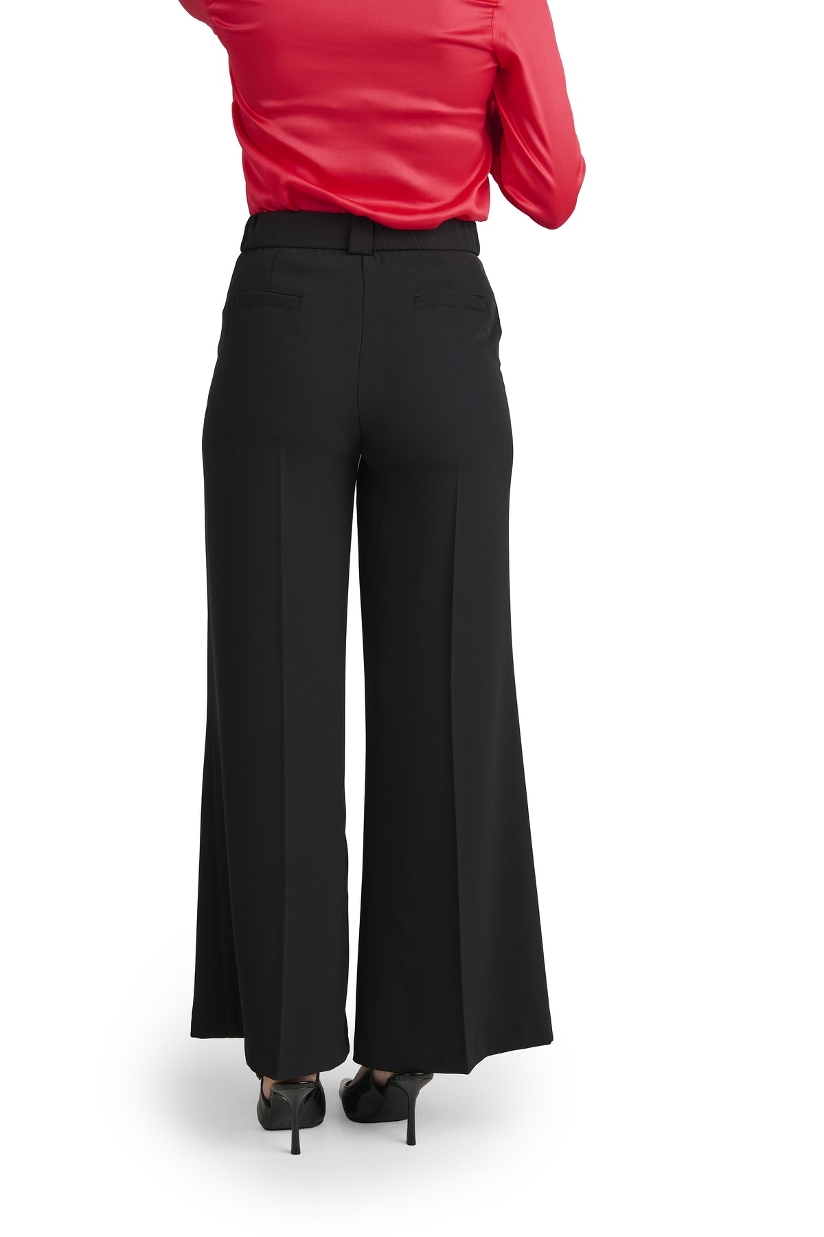 Pantaloni Donna Eleganti Vita Alta Made in Italy. Taglio Classico Ufficio.Gioandry Moda