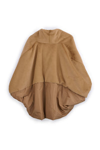 Poncho Donna Elegante in Poliestere, Mantella Donna Oversize con Effetto Pelliccia e Tessuto Liscio, Capospalla Donna Invernale Casual Chic.