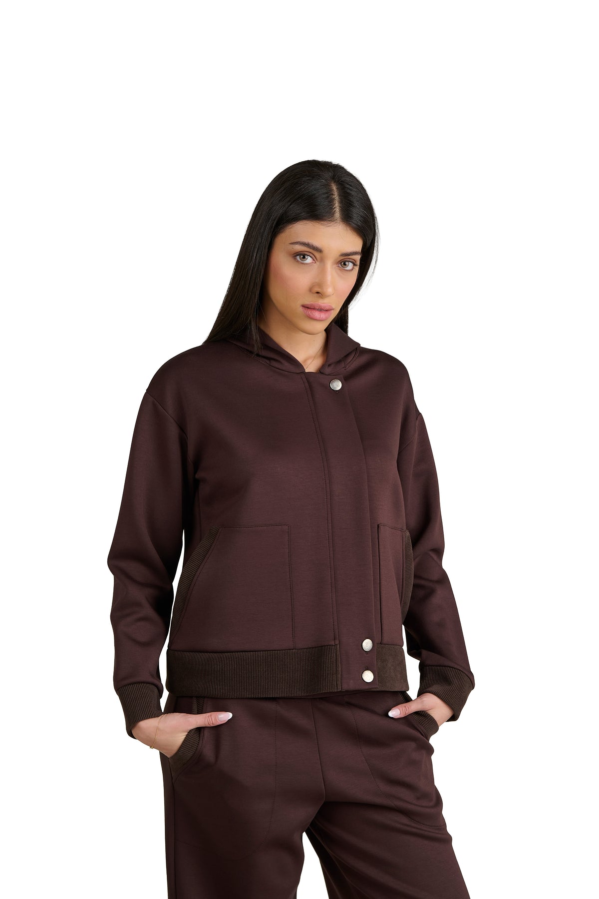 Tuta Donna Sportswear Completa, Set Felpa con Cappuccio e Pantaloni, Tuta Casual Chic, Completo Donna Comodo per Tempo Libero e Viaggio