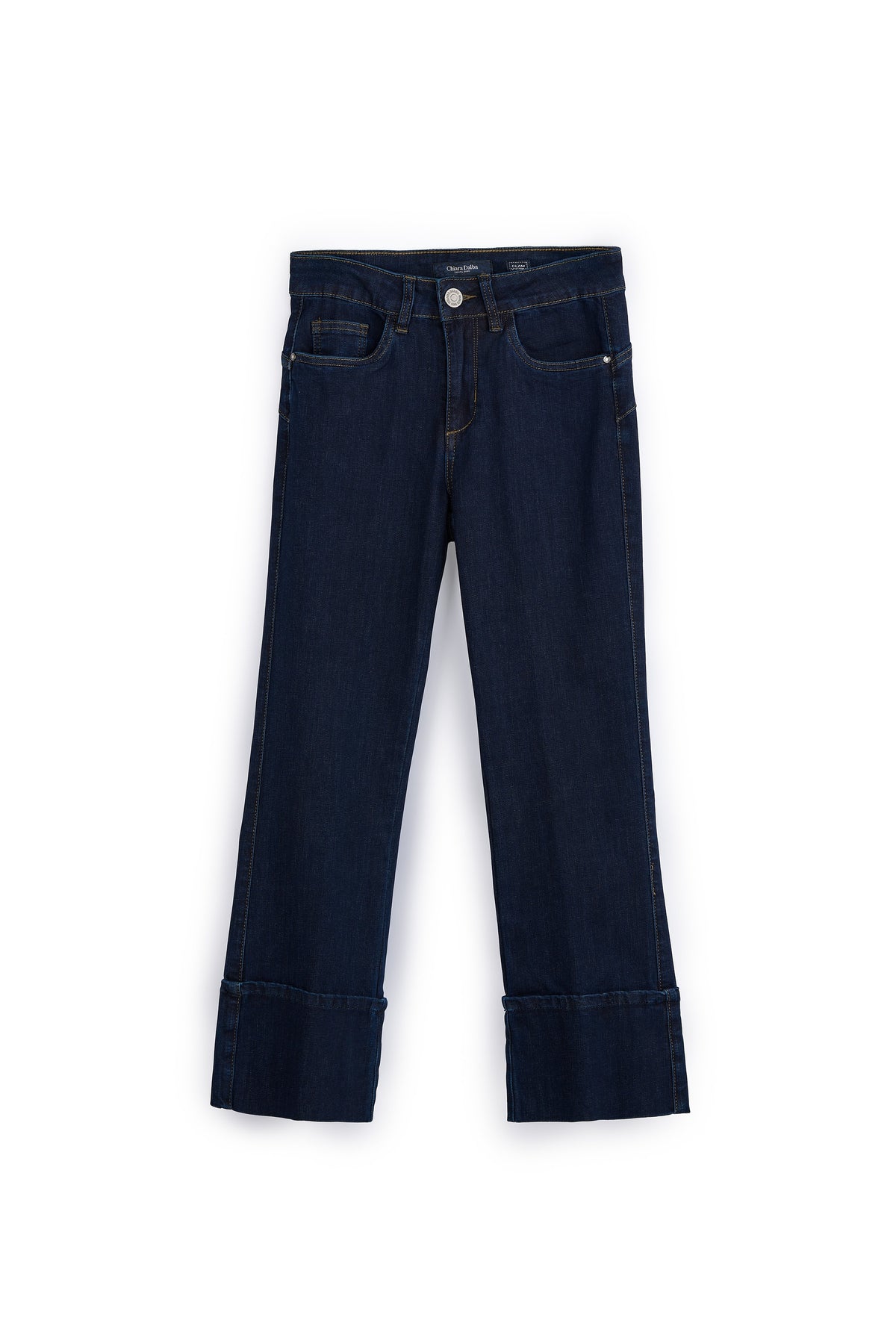 Jeans Donna a Campana Gamba Larga, Pantaloni Denim in Cotone, Jeans Donna Flare Vita Alta, Pantalone Moda Donna Elegante Casual, vestibilità Confortevole