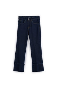 Jeans Donna a Campana Gamba Larga, Pantaloni Denim in Cotone, Jeans Donna Flare Vita Alta, Pantalone Moda Donna Elegante Casual, vestibilità Confortevole