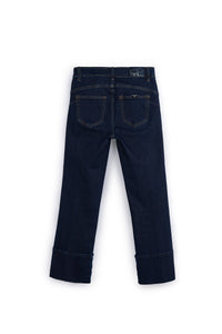 Jeans Donna a Campana Gamba Larga, Pantaloni Denim in Cotone, Jeans Donna Flare Vita Alta, Pantalone Moda Donna Elegante Casual, vestibilità Confortevole