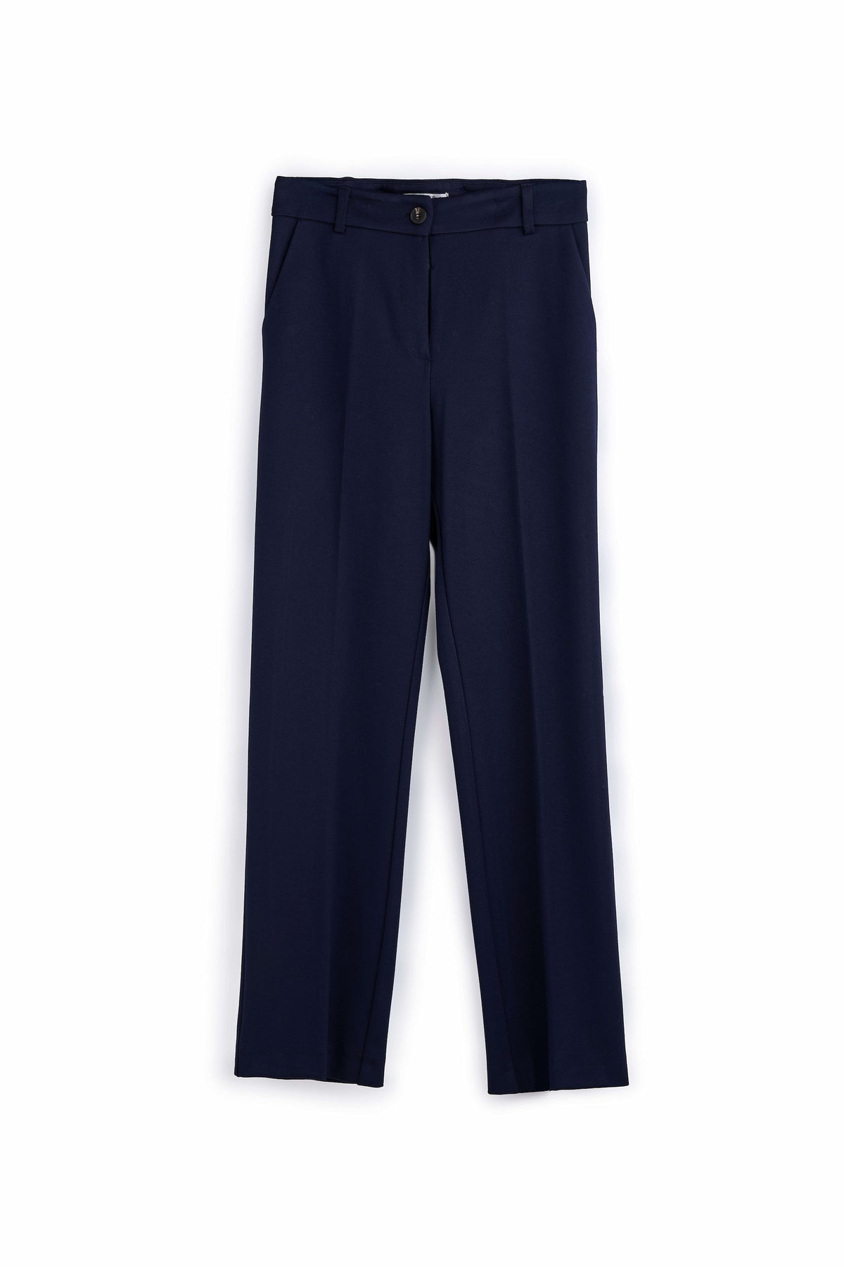 Pantaloni Donna Eleganti Vita Alta, Pantaloni Sartoriali in Poliestere Made in Italy, Pantalone Donna Taglio Classico per Ufficio e Cerimonia
