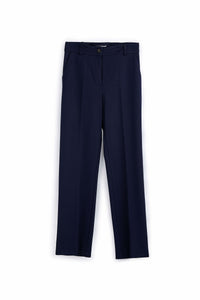 Pantaloni Donna Eleganti Vita Alta, Pantaloni Sartoriali in Poliestere Made in Italy, Pantalone Donna Taglio Classico per Ufficio e Cerimonia