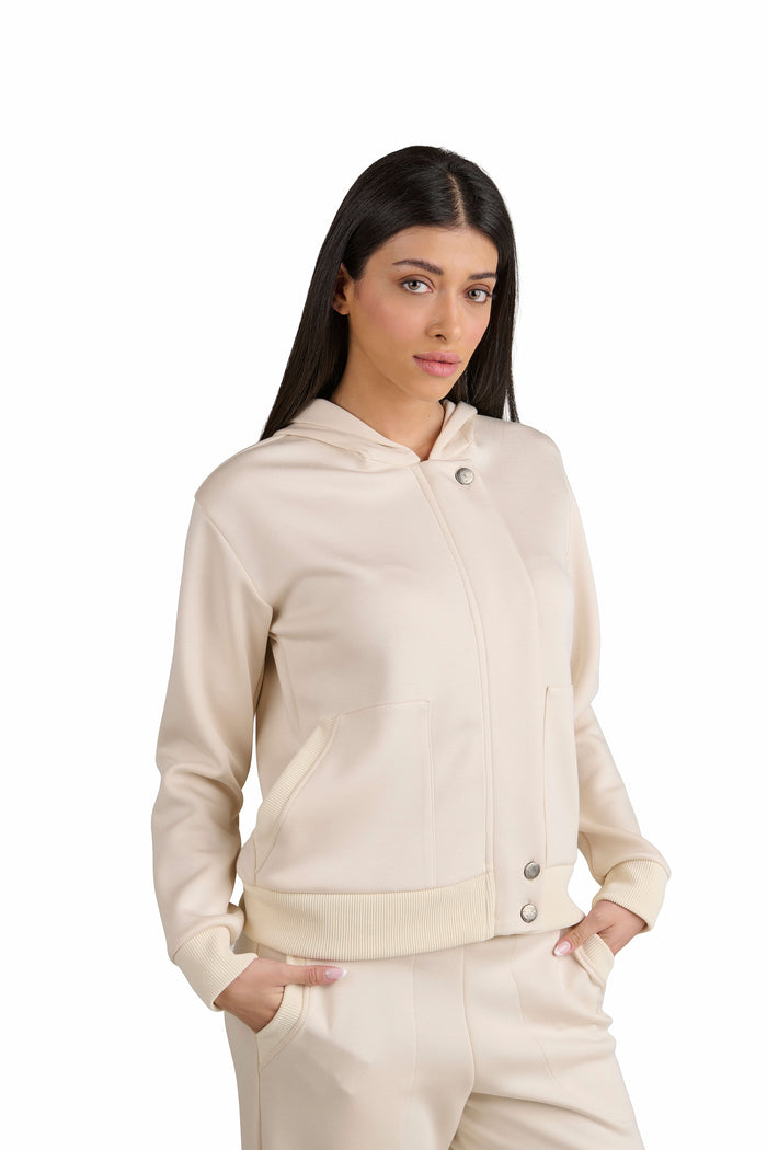 Tuta Donna Sportswear Completa, Set Felpa con Cappuccio e Pantaloni, Tuta Casual Chic, Completo Donna Comodo per Tempo Libero e Viaggio